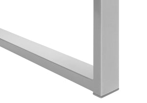 Monarch Specialties Computer Desk, Home Office, Corner, Storage, 58"L, L Shape, Work, Laptop, White Laminate, Grey Metal, Contemporary, Modern White Particle Board,Metal I 7695