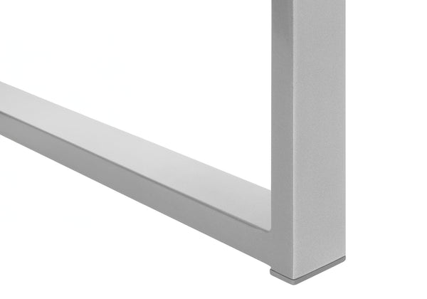 Monarch Specialties Computer Desk, Home Office, Corner, Storage, 58"L, L Shape, Work, Laptop, White Laminate, Grey Metal, Contemporary, Modern White Particle Board,Metal I 7695