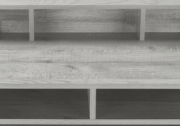 Monarch Specialties Computer Desk, Home Office, Standing, Storage Shelves, 48"L, Work, Laptop, Grey Laminate, Black Metal, Contemporary, Modern Grey Metal,Particle Board I 7703