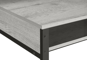 Monarch Specialties Computer Desk, Home Office, Standing, Storage Shelves, 48"L, Work, Laptop, Grey Laminate, Black Metal, Contemporary, Modern Grey Metal,Particle Board I 7703