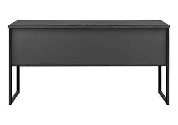 Monarch Specialties Office Hutch, 72"L, Work, Storage Doors, Home Office, Commercial Grade, Grey Laminate, Black Metal, Contemporary, Modern Grey,Black, Black Particle Board,Hollow,Core,Laminate,Mdf,Metal,Plastic I 7733