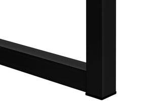 Monarch Specialties Office Hutch, 72"L, Work, Storage Doors, Home Office, Commercial Grade, Grey Laminate, Black Metal, Contemporary, Modern Grey,Black, Black Particle Board,Hollow,Core,Laminate,Mdf,Metal,Plastic I 7733