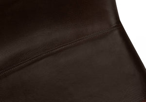 Monarch Specialties Office Chair, Bar Height, Standing, Computer Desk, Work, Brown Leather Look, Black Metal, Contemporary, Modern Brown Foam,Polyurethane,Metal,Polyurethane I 7753