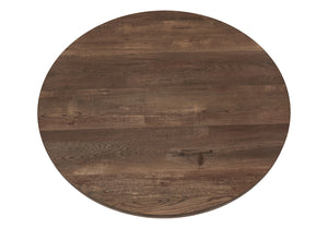 Monarch Specialties Coffee Table, Accent, Cocktail, Round, Living Room, 36"Dia, Brown Laminate, Black Metal, Contemporary, Modern Brown,Black, Black Mdf,Laminate,Metal,Particle Board I 7814