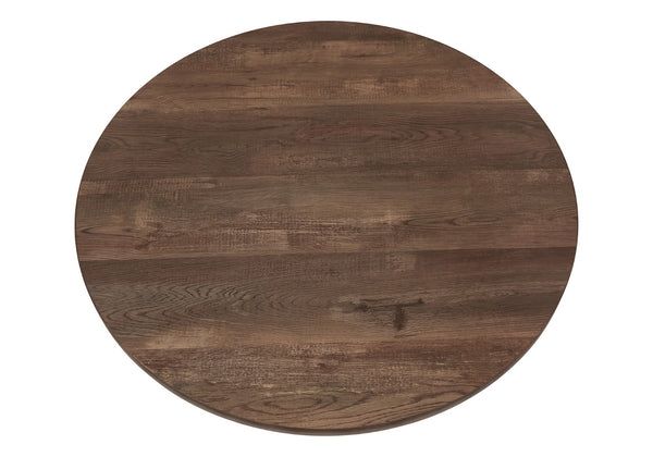 Monarch Specialties Coffee Table, Accent, Cocktail, Round, Living Room, 36"Dia, Brown Laminate, Black Metal, Contemporary, Modern Brown,Black, Black Mdf,Laminate,Metal,Particle Board I 7814