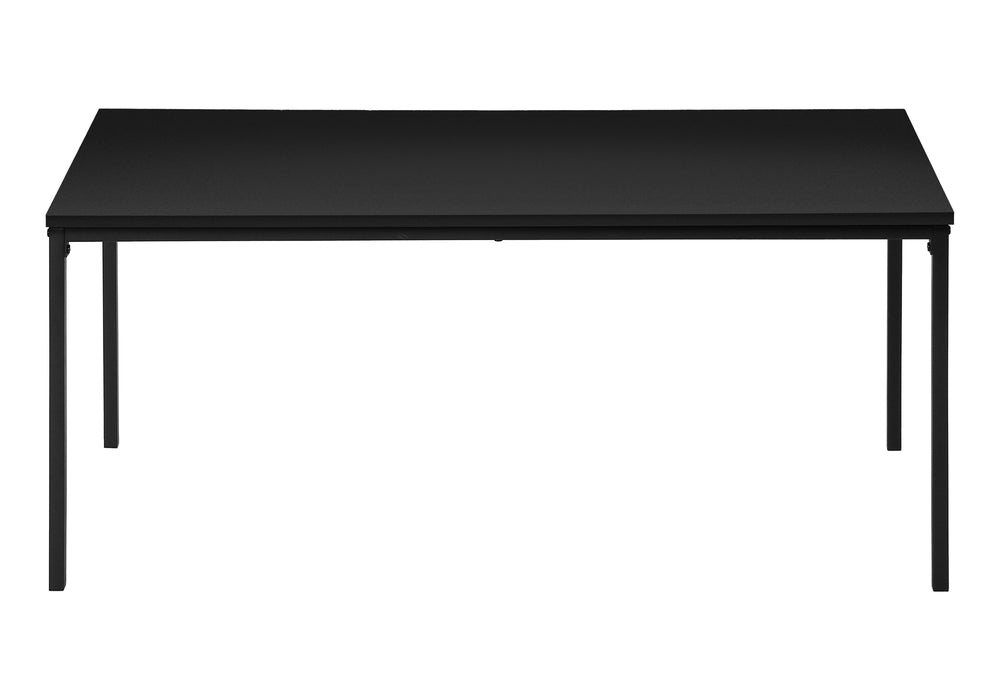 Monarch Specialties Table Set, 3pcs Set, Coffee, End, Black Metal, Black Laminate, Contemporary, Modern Black Particle Board,Metal I 7894p