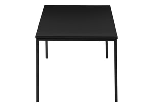 Monarch Specialties Table Set, 3pcs Set, Coffee, End, Black Metal, Black Laminate, Contemporary, Modern Black Particle Board,Metal I 7894p