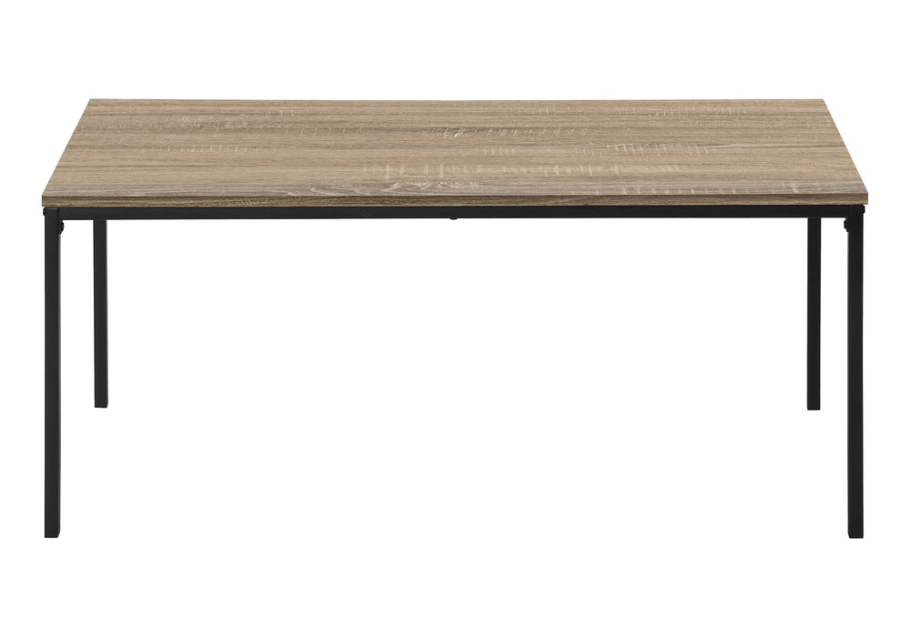 Monarch Specialties Table Set, 3pcs Set, Coffee, End, Black Metal, Dark Taupe Laminate, Contemporary, Modern Dark Taupe,Black, Black Particle Board,Metal I 7895p