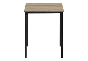 Monarch Specialties Table Set, 3pcs Set, Coffee, End, Black Metal, Dark Taupe Laminate, Contemporary, Modern Dark Taupe,Black, Black Particle Board,Metal I 7895p