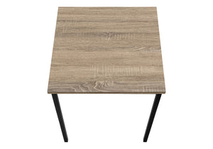 Monarch Specialties Table Set, 3pcs Set, Coffee, End, Black Metal, Dark Taupe Laminate, Contemporary, Modern Dark Taupe,Black, Black Particle Board,Metal I 7895p