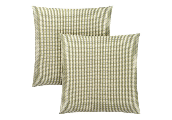 Monarch Specialties Pillows, Set Of 2, 18 X 18 Square, Insert Included, Decorative Throw, Accent, Sofa, Couch, Bedroom, Green Hypoallergenic Polyester, Modern Green Polyester I 9233