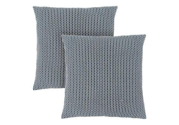 Monarch Specialties Pillows, Set Of 2, 18 X 18 Square, Insert Included, Decorative Throw, Accent, Sofa, Couch, Bedroom, Blue Hypoallergenic Polyester, Modern Blue Polyester I 9241