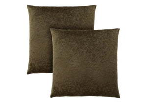 Monarch Specialties Pillows, Set Of 2, 18 X 18 Square, Insert Included, Decorative Throw, Accent, Sofa, Couch, Bedroom, Green Hypoallergenic Polyester, Modern Green Polyester I 9263