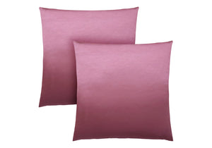 Monarch Specialties Pillows, Set Of 2, 18 X 18 Square, Insert Included, Decorative Throw, Accent, Sofa, Couch, Bedroom, Pink Hypoallergenic Polyester, Modern Pink Polyester I 9339