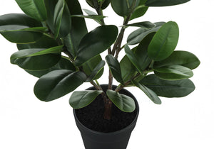 Monarch Specialties Artificial Plant, 28" Tall, Garcinia Tree, Indoor, Faux, Fake, Floor, Greenery, Potted, Real Touch, Decorative, Green Leaves, Black Pot Green,Black, Black Plastic,Cement,Foam,Metal I 9504