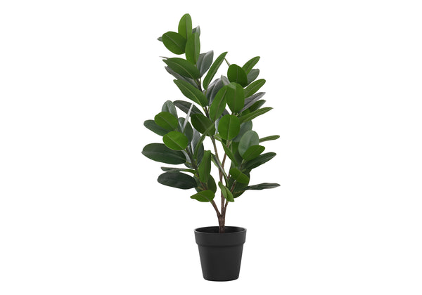 Monarch Specialties Artificial Plant, 28" Tall, Garcinia Tree, Indoor, Faux, Fake, Floor, Greenery, Potted, Real Touch, Decorative, Green Leaves, Black Pot Green,Black, Black Plastic,Cement,Foam,Metal I 9504