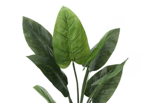 Monarch Specialties Artificial Plant, 37" Tall, Aureum Tree, Indoor, Faux, Fake, Floor, Greenery, Potted, Real Touch, Decorative, Green Leaves, Black Pot Green,Black, Black Plastic,Cement,Foam,Metal I 9509