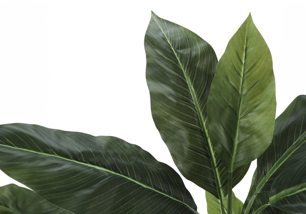 Monarch Specialties Artificial Plant, 42" Tall, Evergreen Tree, Indoor, Faux, Fake, Floor, Greenery, Potted, Decorative, Green Leaves, Black Pot Green,Black, Black Plastic,Cement,Foam,Metal I 9512