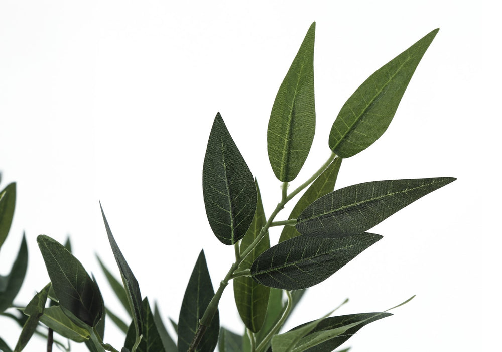 Monarch Specialties Artificial Plant, 47" Tall, Acacia Tree, Indoor, Faux, Fake, Floor, Greenery, Potted, Silk, Decorative, Green Leaves, Black Pot Green,Black, Black Plastic,Cement,Foam,Metal I 9520