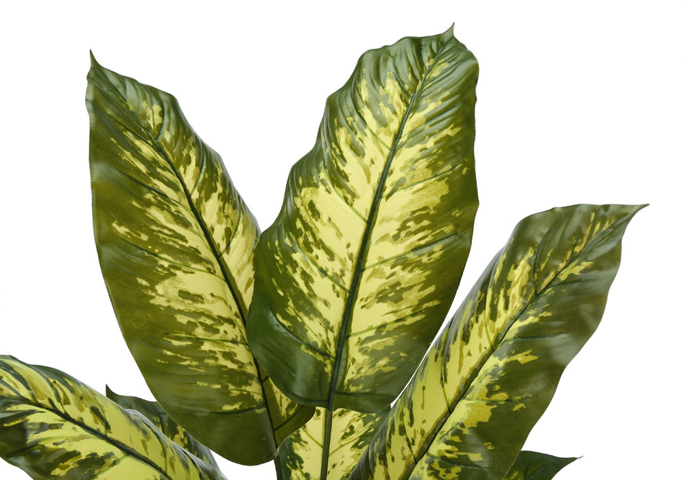 Monarch Specialties Artificial Plant, 47" Tall, Evergreen Tree, Indoor, Faux, Fake, Floor, Greenery, Potted, Real Touch, Decorative, Green Leaves, Black Pot Green,Black, Black Plastic,Cement,Metal,Polypropylene,Pvc I 9535