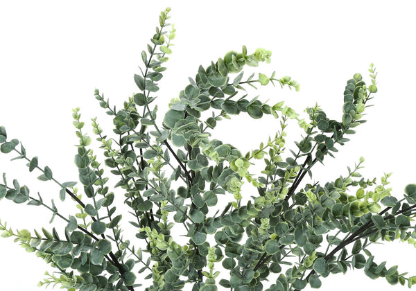 Monarch Specialties Artificial Plant, 44" Tall, Eucalyptus Tree, Indoor, Faux, Fake, Floor, Greenery, Potted, Real Touch, Decorative, Green Leaves, Black Pot Green,Black, Black Plastic,Cement,Foam,Metal,Polypropylene,Pvc I 9561