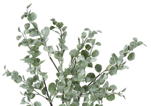 Monarch Specialties Artificial Plant, 35" Tall, Eucalyptus Tree, Indoor, Faux, Fake, Floor, Greenery, Potted, Decorative, Green Leaves, Black Pot Green,Black, Black Plastic,Cement,Foam,Metal,Polypropylene,Pvc I 9562