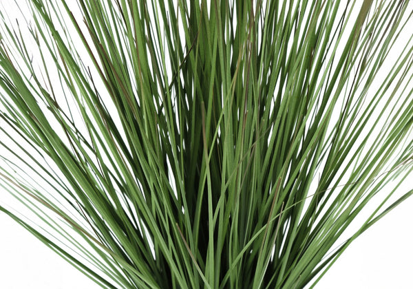 Monarch Specialties Artificial Plant, 21" Tall, Grass, Indoor, Faux, Fake, Table, Greenery, Potted, Real Touch, Decorative, Green Grass, White Pot Green,White, White Pvc,Cement,Foam,Metal,Nylon I 9574