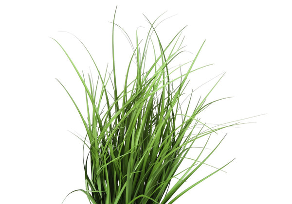 Monarch Specialties Artificial Plant, 23" Tall, Grass, Indoor, Faux, Fake, Table, Greenery, Potted, Real Touch, Decorative, Green Grass, Black Pot Green,Black, Black Pvc,Cement,Foam,Metal,Nylon,Polypropylene I 9575