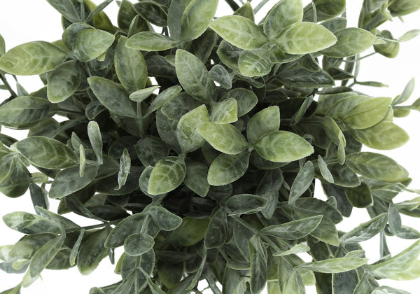 Monarch Specialties Artificial Plant, 11" Tall, Eucalyptus Grass, Indoor, Faux, Fake, Table, Greenery, Potted, Set Of 2, Decorative, Green Leaves, Black Pots Green,Black, Black Polyethylene,Cement,Foam,Metal I 9580