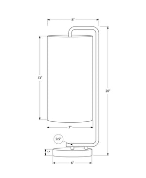 Monarch Specialties Lighting, 20"H, Table Lamp, White Marble, Ivory / Cream Shade, Contemporary White,Gold,Ivory, Gold,Ivory Marble,Linen,Metal I 9636