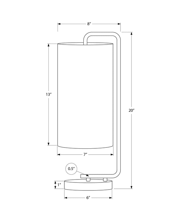 Monarch Specialties Lighting, 20"H, Table Lamp, White Marble, Ivory / Cream Shade, Contemporary White,Gold,Ivory, Gold,Ivory Marble,Linen,Metal I 9636