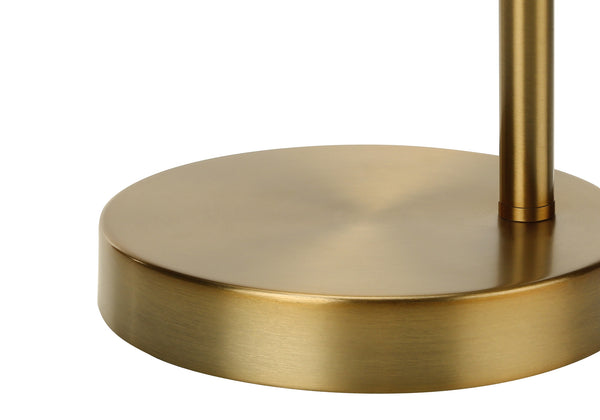 Monarch Specialties Lighting, 19"H, Table Lamp, Gold Metal, Gold Shade, Contemporary Gold Metal I 9644