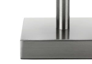 Monarch Specialties Lighting, Set Of 2, 17"H, Table Lamp, Usb Port Included, Nickel Metal, Ivory / Cream Shade, Contemporary Silver,Ivory, Ivory Metal,Linen I 9649