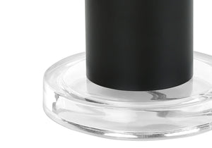 Monarch Specialties Lighting, 28"H, Table Lamp, Black Metal, Black Shade, Contemporary Black Acrylic,Linen,Metal I 9658