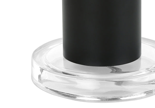 Monarch Specialties Lighting, 28"H, Table Lamp, Black Metal, Black Shade, Contemporary Black Acrylic,Linen,Metal I 9658