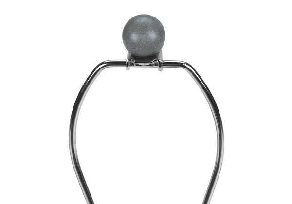 Monarch Specialties Lighting, 24"H, Table Lamp, Grey Concrete, Beige Shade, Contemporary Grey,Beige,Silver, Beige,Silver Concrete,Metal I 9703