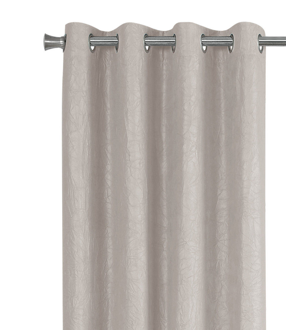 Monarch Specialties Curtain Panel, 2pcs Set, 54"W X 95"L, Room Darkening, Grommet, Living Room, Bedroom, Kitchen, Beige Micro Suede, Contemporary, Modern Ivory Polyester I 9818