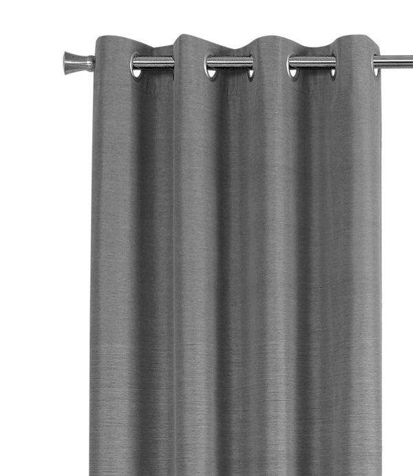 Monarch Specialties Curtain Panel, 2pcs Set, 54"W X 84"L, 100% Blackout, Grommet, Living Room, Bedroom, Kitchen, Grey Thermal Insulation Polyester, Contemporary, Modern Grey Polyester I 9841