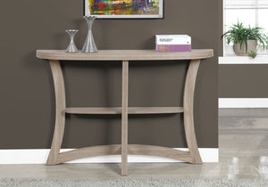 Monarch Specialties Accent Console Table with Unique Curved Base - Stylish Hallway or Living Room Decor in Dark Taupe Default Title  