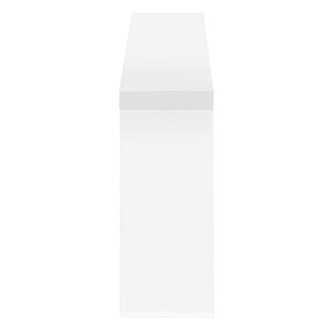 Monarch Specialties Accent Table - Contemporary Console for Living Room & Entryway with Bold Design and Space-Saving Style WHITE 47.25 L x 11.5 W x 32 H 