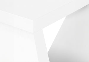 Monarch Specialties Accent Table - Contemporary Console for Living Room & Entryway with Bold Design and Space-Saving Style WHITE 47.25 L x 11.5 W x 32 H 