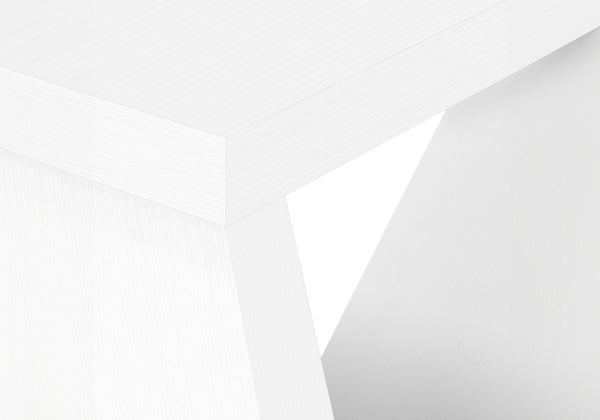 Monarch Specialties Accent Table - Contemporary Console for Living Room & Entryway with Bold Design and Space-Saving Style WHITE 47.25 L x 11.5 W x 32 H 