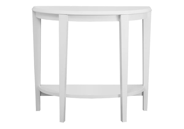Monarch Specialties Accent Table - Contemporary Console for Living Room & Entryway with Bold Design and Space-Saving Style WHITE 36 L x 11.75 W x 32.5 H 