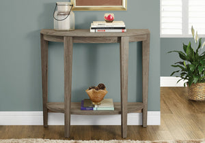 Monarch Specialties Accent Table - Contemporary Console for Living Room & Entryway with Bold Design and Space-Saving Style DARK TAUPE 36 L x 11.75 W x 32.5 H 