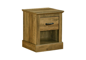 Monarch Specialties Accent Table with Storage Drawer Open Shelf Dark Oak Laminate Transitional Side I 2526