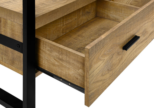 Tv Stand 72 Inch Mango Wood Look Media Console with Drawers Open Shelf Modern