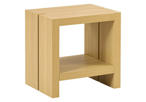 Monarch Specialties Accent Table Two Tier Natural Oak Laminate End for Living Room or Bedroom I 2887