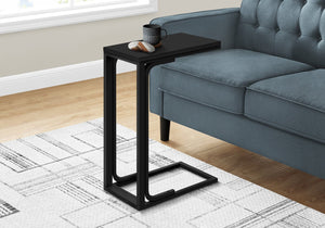Monarch Specialties Accent Table, C-Shaped Side Table for Living Room or Bedroom, Modern Design for Small Spaces BLACK 16 L x 9 W x 24.75 H 