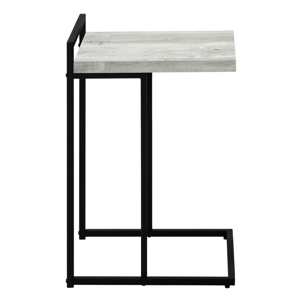 Monarch Specialties Accent Table - Stylish 2-Tier Design with Open Metal Shelf for Functional Storage in Living Room Spaces GREY 16 L x 18.25 W x 26.5 H I 3631