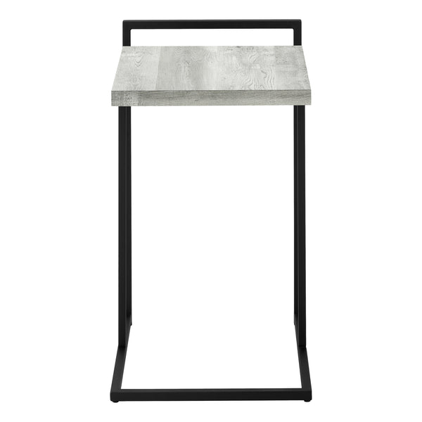Monarch Specialties Accent Table - Stylish 2-Tier Design with Open Metal Shelf for Functional Storage in Living Room Spaces GREY 16 L x 18.25 W x 26.5 H I 3631